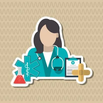 Doctor icon design , vector illustration Stock Illustration