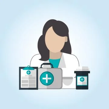 Doctor icon design , vector illustration Stock Illustration