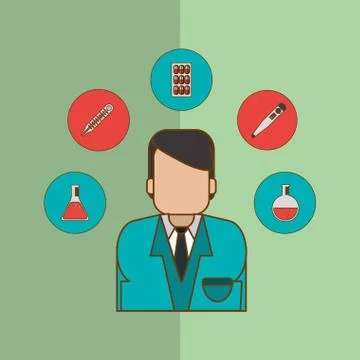 Doctor icon design , vector illustration Stock Illustration