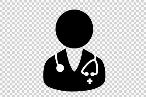 Doctor icon isolate on transparent background PNG file Stock Illustration