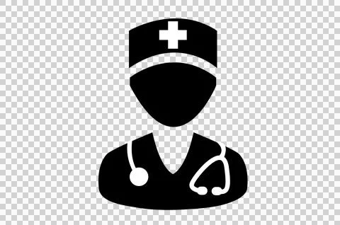 Doctor icon isolate on transparent background PNG file Stock Illustration