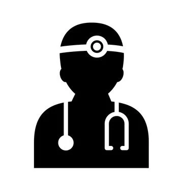 Doctor icon, simple Stock Illustration
