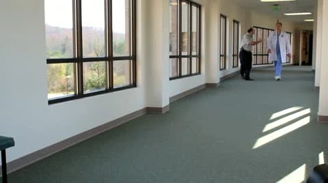 Doctor ignoring man Stock Footage 12532704