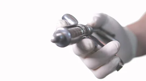 Doctor injecting viewer with needle hd Video stock 44620006