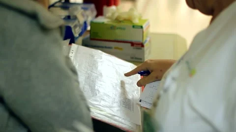 Doctor insepting Results Stock Footage 44242562