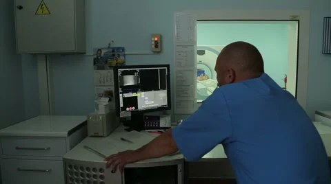 The doctor inspects the patient.  Belarus Stock Footage 59590248