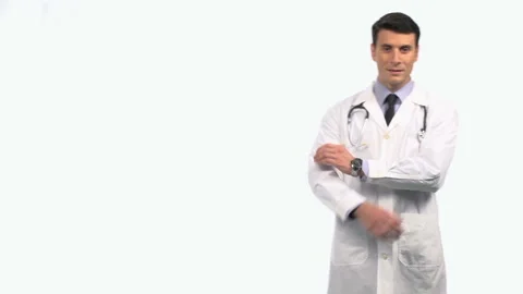 Doctor Looking At Camera Stock Footage 210412120