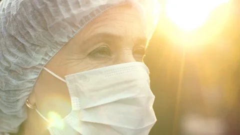 Doctor Looking Forward at the Sky Stock Footage 99326818