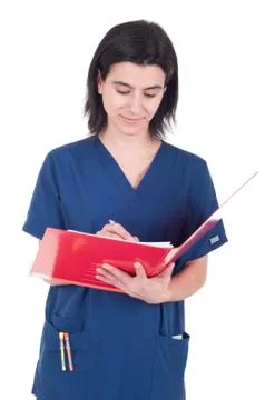 Doctor making a note Stock Photos