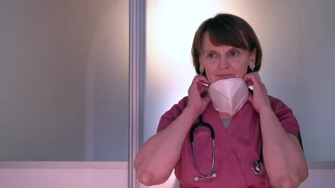 Doctor in mask Stock Footage 127791831