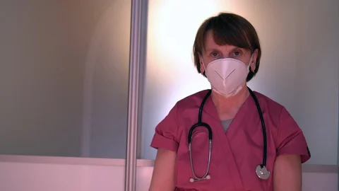 Doctor in mask Stock Footage 127791909
