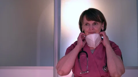 Doctor in mask Stock Footage 127796125