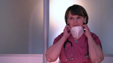 Doctor in mask Stock Footage 127796126
