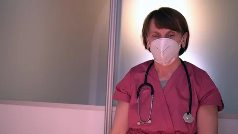 Doctor in mask Stock Footage 127797384