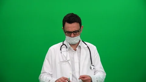 Doctor With Needle Stock Footage 88652452