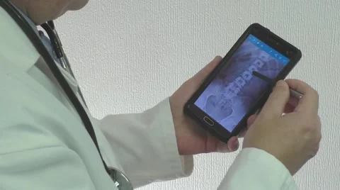 Doctor Notes on X Ray Stock Footage 55213301