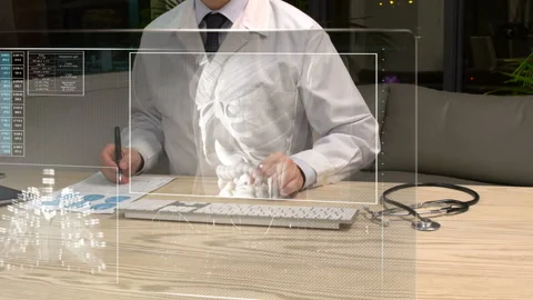  Doctor In  Office  Stock Footage 209937511