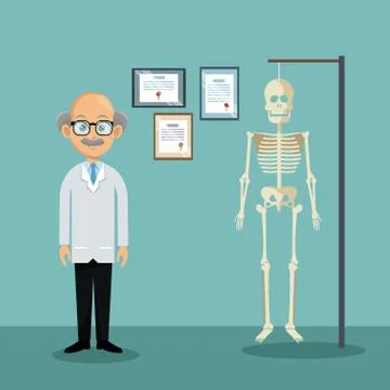 Doctor office professional practitioner Stock Illustration