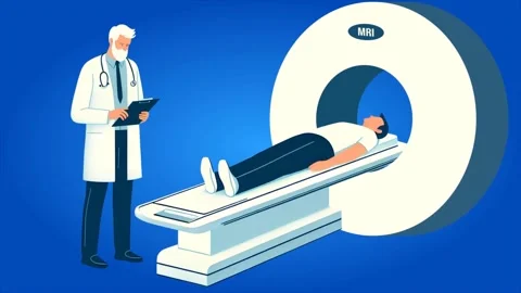 Doctor Operating MRI Machine Animation Stock Footage 317143845