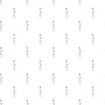 Doctor or nurse professional pattern medical background Illustrazione stock