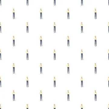 Doctor or surgeon standing flat cartoon pattern Illustrazione stock
