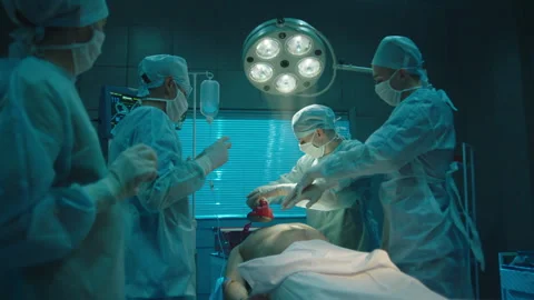 Doctor performing a CPR on a patient Stock Footage 283062168