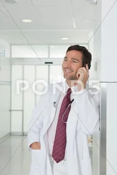 Doctor On The Phone In Hall