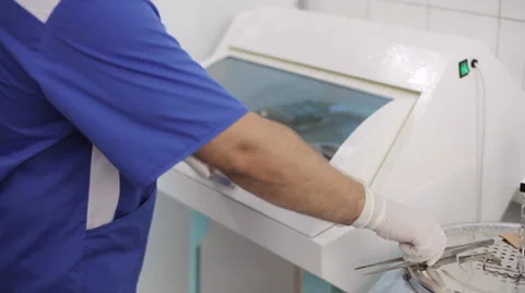 Doctor is preparing the tools for surgery Stock Footage 67974038