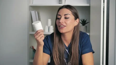 Doctor in the process of consulting. 4k Stock Footage 141666780