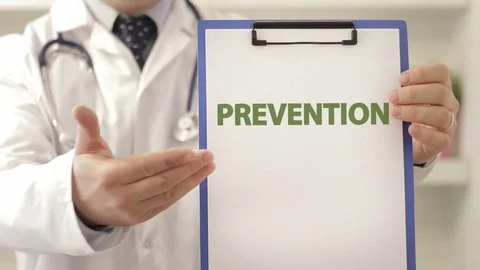 Doctor recommend on prevention Stock Footage 77235931