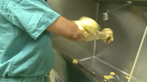 Doctor scrubs for surgery (2 of 3) Stock Footage