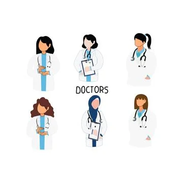 Doctor set Stock Illustration