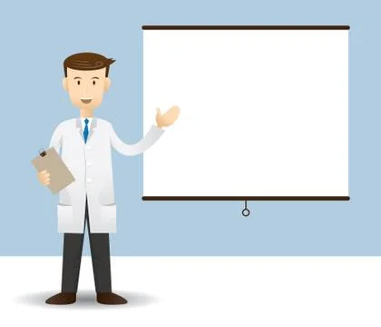 Doctor show Presentation Stock Illustration