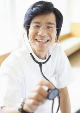 Doctor smiling Stock Photos