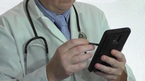 Doctor with Stethoscope Stock Footage 55213043