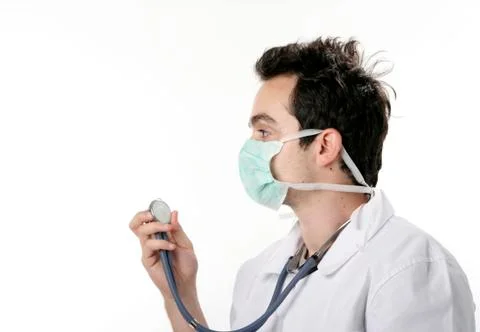 Doctor with stethoscope 스톡 사진