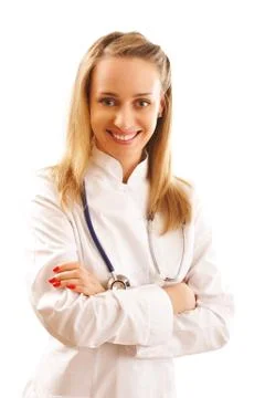 Doctor with stethoscope Stock Photos