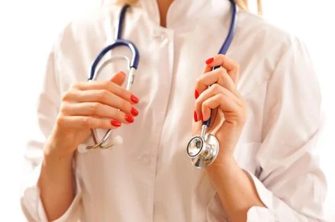 Doctor with stethoscope Stock Photos