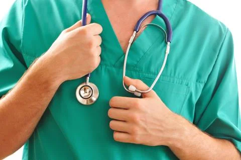 Doctor with stethoscope Stock Photos