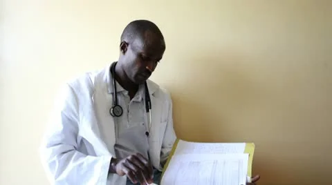 Doctor studying notes. Stock-Footage 9796145