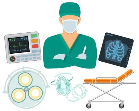 Doctor surgeon concept Stock Illustration