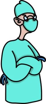 Doctor, surgeon Stock Illustration