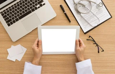 Doctor tablet Stock Photos