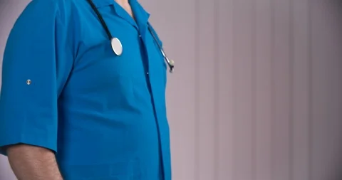 Doctor taking bribes from patients Stock Footage 87910462