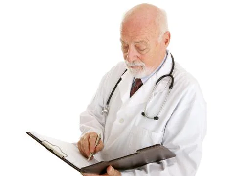 Doctor - Taking Notes Foto stock