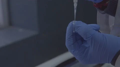 Doctor testing in diagnostic laboratory india Video stock 235795754