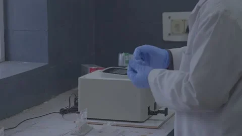 Doctor testing in medical laboratory india Video stock 235795853
