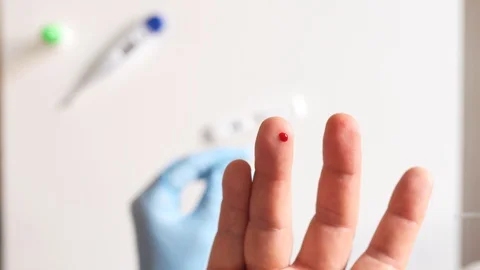 Doctor testing using the rapid test device for COVID-19 Stock Footage 129485355