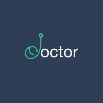 Doctor texting Stock Illustration