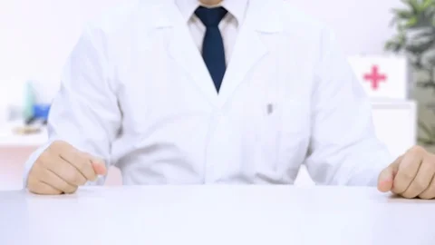 Doctor with thermometer 2 Stock Footage 106785856